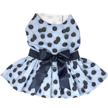 Blackberries Dog Dress with Matching Leash