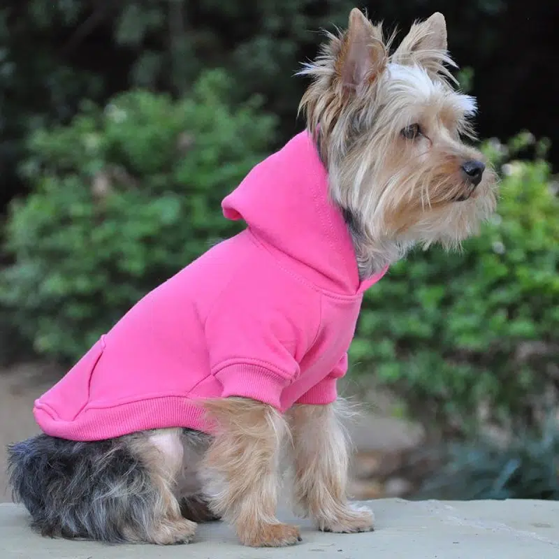 Puppy Pink Flex-Fit Dog Hoodie