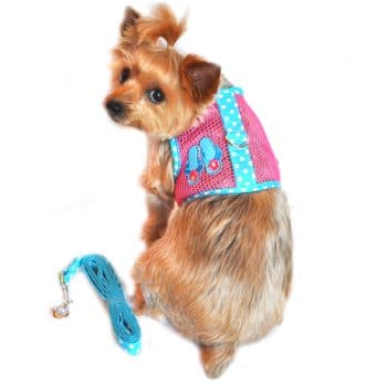 Cool Mesh Dog Harness Under Sea Collection Pink-Blue Flip Flop