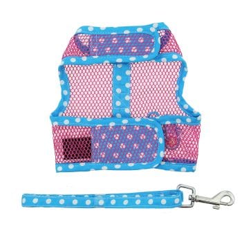 Cool Mesh Dog Harness Under the Sea Collection - Pink and Blue Flip Flop