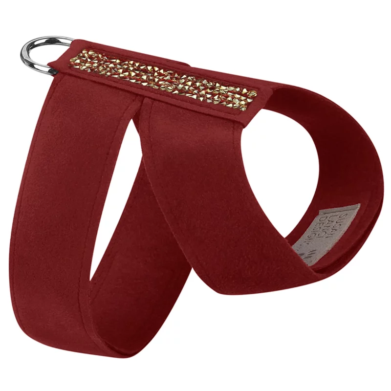 Burgundy Tinkie Harness Gold Puparoxy Crystals-TP