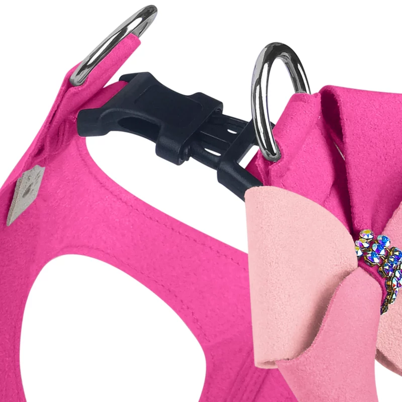 Pink Sapphire Step-In-Harness-Pink Velvet Pinwheel