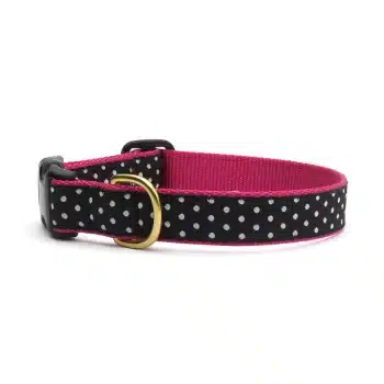 Black and White Dot Dog Collar